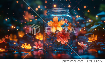 罐子裡美麗的花 罐子裡美麗的花 129111277