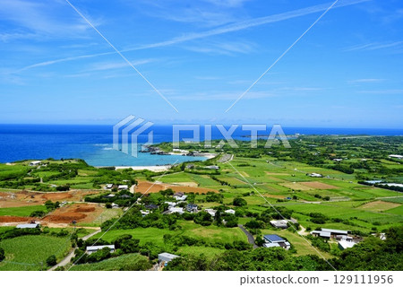 Spectacular views from the Yoron Castle ruins 129111956