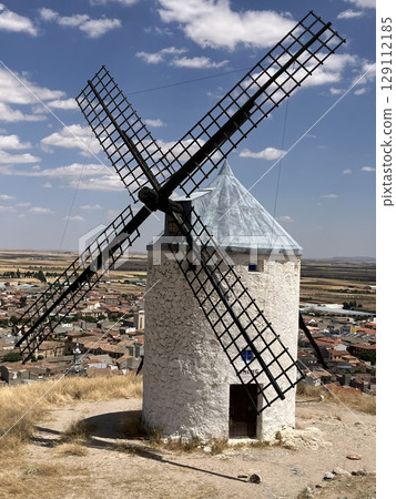 The World of Cervantes and Landscape with White Windmills 129112185