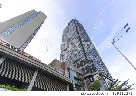 Jakarta, Indonesia - Mar 30,2024 : Front view of Plaza Indonesia shopping center in Jakarta, Indonesia on Mar 30,2024. Jakarta, Indonesia - Mar 30,2024 : Front view of Plaza Indonesia shopping center in Jakarta, Indonesia on Mar 30,2024. 129112271