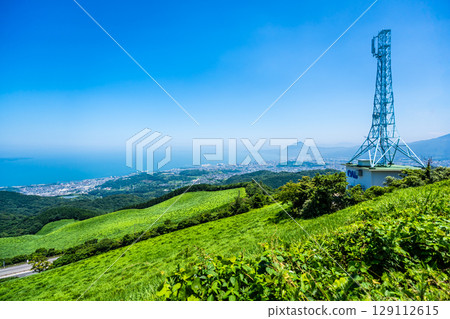View of Beppu City from Jumonjihara Observatory [Beppu City, Oita Prefecture] 129112615