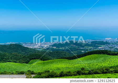 從十文字原展望台眺望別府市景[大分縣別府市] 129112625