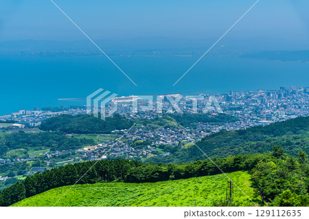 View of Beppu City from Jumonjihara Observatory [Beppu City, Oita Prefecture] 129112635