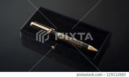Custom engraved pen in velvet case professional gift 129112665
