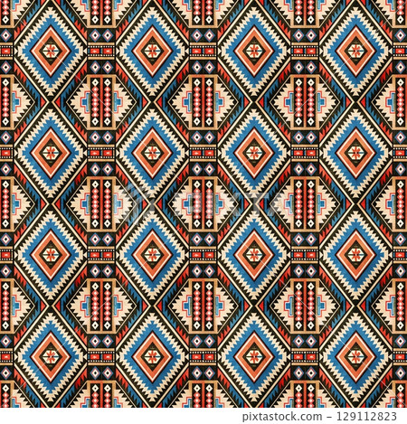 seamless pattern of mandalas. vector illustration. 129112823
