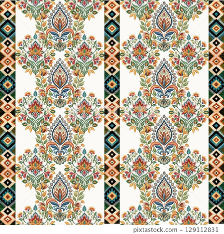 seamless pattern of mandalas. vector illustration. 129112831