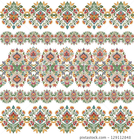 seamless pattern of mandalas. vector illustration. seamless pattern of mandalas. vector illustration. 129112848