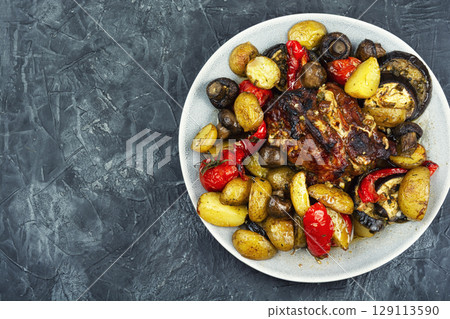 Roasted Pork Tenderloin. 129113590