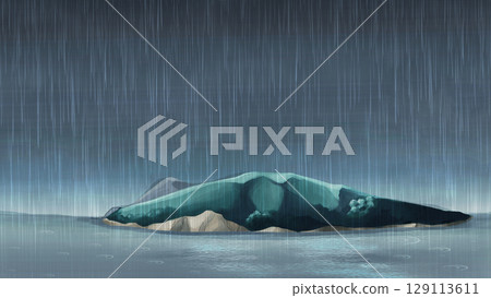漂浮在海上的島嶼雨 漂浮在海上的島嶼雨 129113611
