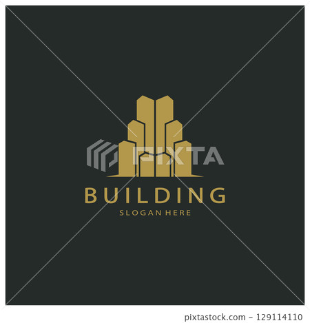 Building logo vector illustration design,Real Estate logo template, Logo symbol icon 129114110