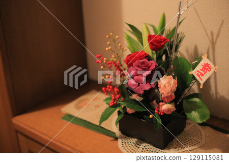 門口的新年裝飾 門口的新年裝飾 129115081