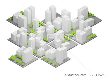 Aerial view of city buildings 2 Aerial view of city buildings 2 129115250