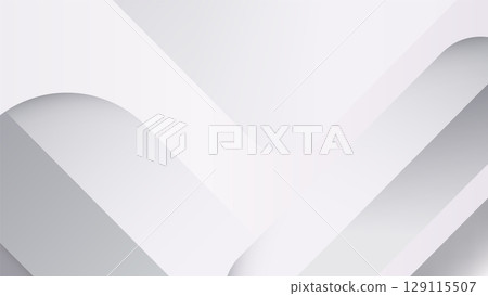abstract minimal background with soft curved white gray shapes for modern design, wallpaper, branding, presentations, and elegant template use in interior or product visuals 129115507
