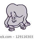 A deformed illustration of a walking Nuppefuhofu 129116303