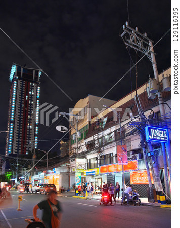 The dynamic Philippines - Evening view of bustling Manila (Malate) Cityscape (May 2025) 129116395