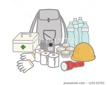 應急包和防災用品套裝的插圖 129116763