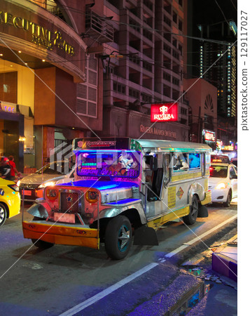 The dynamic Philippines - Evening view of bustling Manila (Malate) Cityscape (May 2025) 129117027