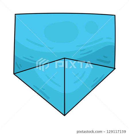 illustration of origami paper 129117139
