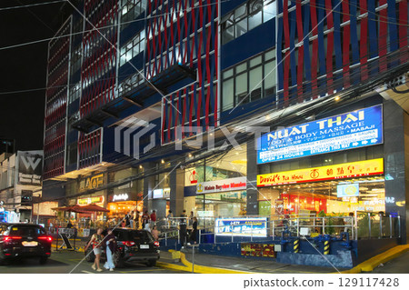 The dynamic Philippines - Evening view of bustling Manila (Malate) Cityscape (May 2025) 129117428