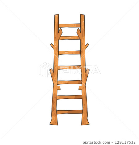 illustration of ladder illustration of ladder 129117532