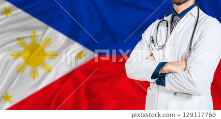 Philippines national health system. Philippines health and medical insurance concept Philippines national health system. Philippines health and medical insurance concept 129117760