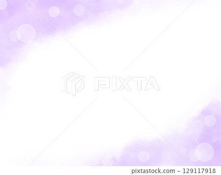 Gentle watercolor, light purple sparkling background material 129117918