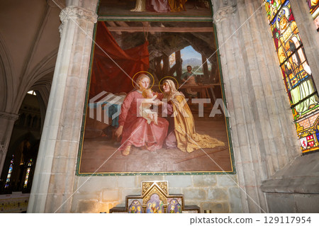Saint Corentin cathedral, Quimper, finistere, brittany, france 129117954