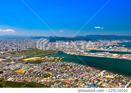 [Kagawa Prefecture] View of Takamatsu City from Yashimaru Observation Deck (Top 100 Tourist Spots in Japan) 129118202