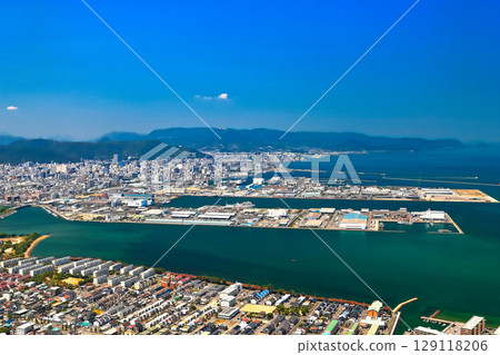 【香川縣】從八島丸展望台（日本觀光地百選）眺望高松市 129118206