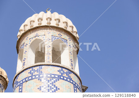 the exterior of Mausoleum of the First President of Uzbekistan the exterior of Mausoleum of the First President of Uzbekistan 129118840