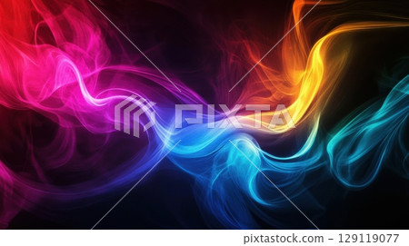 Abstract colorful smoke background for design projects 129119077