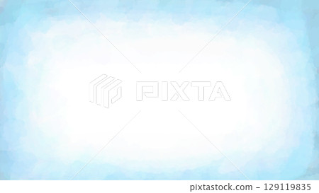 柔和的淺藍色水彩畫框,具有日本紙般的質感和手繪背景材料 柔和的淺藍色水彩畫框,具有日本紙般的質感和手繪背景材料 129119835