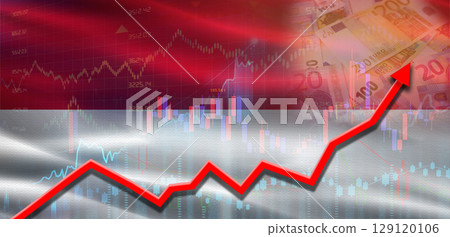 Monaco financial growth on market graph. Monaco economic growth on financial graph Monaco financial growth on market graph. Monaco economic growth on financial graph 129120106
