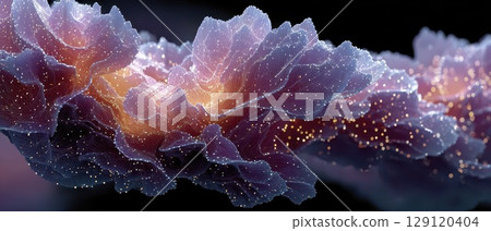 Vibrant cosmic landscape art 129120404