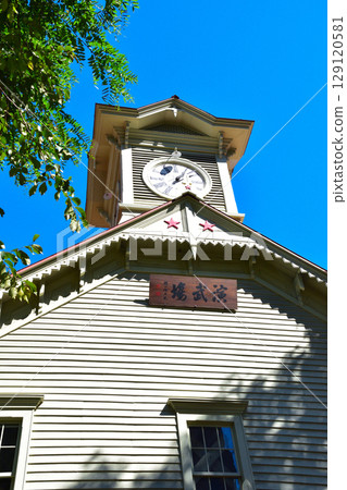 Summer Sapporo Clock Tower Summer Sapporo Clock Tower 129120581