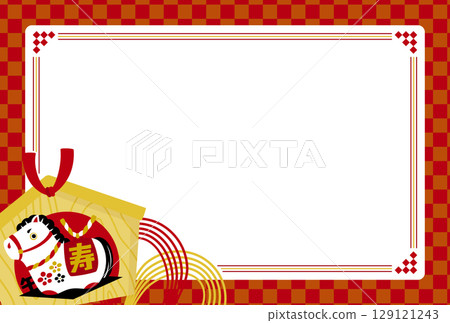 Japanese-style horse background frame for the New Year 2026. A simple and stylish horizontal design of a modern Japanese horse, perfect for advertising. Japanese-style horse background frame for the New Year 2026. A simple and stylish horizontal design of a modern Japanese horse, perfect for advertising. 129121243