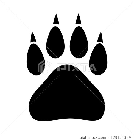 野生動物的腳印 129121369