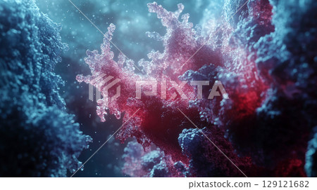 Human health and medicine concept. Abstract biological background. 129121682