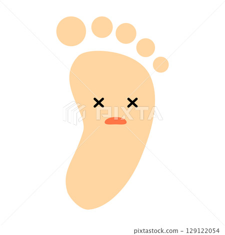 可愛的赤腳角色 129122054