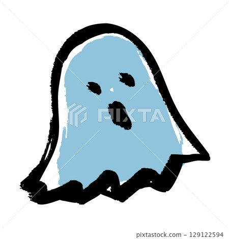Hand-drawn ghost illustration Hand-drawn ghost illustration 129122594