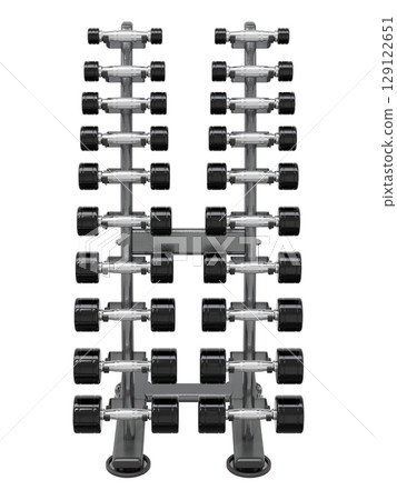 Gym Dumbbell rack, a stand for weightlifting gym equipment Gym Dumbbell rack, a stand for weightlifting gym equipment 129122651