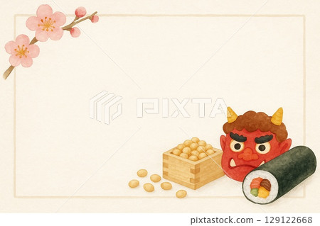 Postcard Setsubun Postcard Setsubun 129122668