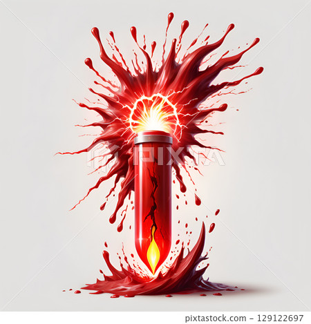 Breakthrough medical discovery with blood...-插圖素材 [129122697] - PIXTA圖庫