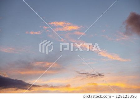 Summer sunset Dusk Summer sky Clear August 129123356