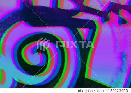 Groovy Spiral Neon Art in Vibrant Lime, Pink, Blue for 90s Vintage Aesthetic Groovy Spiral Neon Art in Vibrant Lime, Pink, Blue for 90s Vintage Aesthetic 129123633