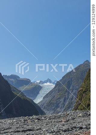 Fox Glacier as seen from the South Side Walk on New Zealand's West Coast Fox Glacier as seen from the South Side Walk on New Zealand's West Coast 129124999