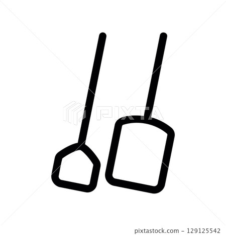 Set of Two Baker s Peels in a Simple Outline Style Set of Two Baker s Peels in a Simple Outline Style 129125542