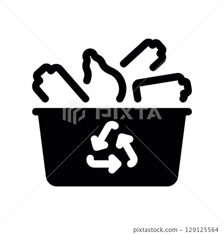 Special Waste Recycling Bin with Batteries and Bulbs Special Waste Recycling Bin with Batteries and Bulbs 129125564