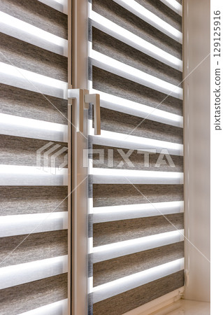 Double Roller Zebra Blinds, Light and Privacy Control 129125916