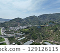 無人機空拍的和歌山縣美麗的橘子山 129126115